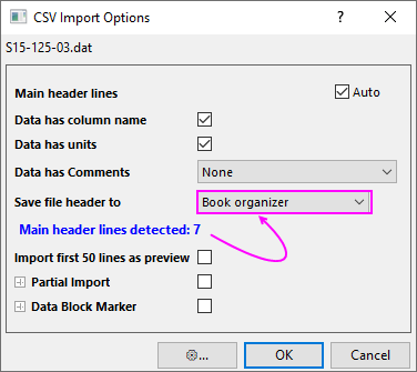 Csv import option dlg-Organizer.png