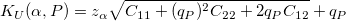 K_U(\alpha, P)=z_\alpha\sqrt{C_{11}+(q_P)^2C_{22}+2q_PC_{12}}+q_P K_U(\alpha, P)=z_\alpha\sqrt{C_{11}+(q_P)^2C_{22}+2q_PC_{12}}+q_P