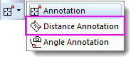 UG split button annotation tools distance.png