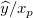 \widehat{y}/x_p \widehat{y}/x_p