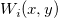 W_i(x, y)\,\! W_i(x, y)\,\!