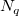 N_q\,\!  N_q\,\!