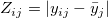 Z_{ij}=|y_{ij}-\bar y_j| Z_{ij}=|y_{ij}-\bar y_j|