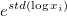 e^{std(\log x_i)}