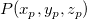 P(x_p, y_p, z_p) P(x_p, y_p, z_p)