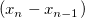 \left ( x_n - x_{n-1} \right) \left ( x_n - x_{n-1} \right)