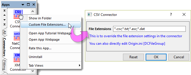 CSV Data Connector Customize File Extensions.png
