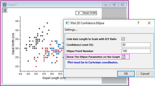 Help Online - Apps - 2D Confidence Ellipse (Pro)