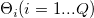 \Theta_i (i=1 ... Q) \Theta_i (i=1 ... Q)
