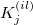 K_j^{(il)} K_j^{(il)}
