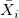 \bar{X_i} \bar{X_i}