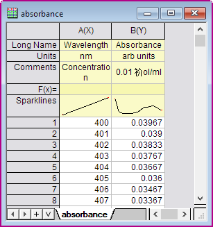 Help Online - Apps - Color Spectrum Plot