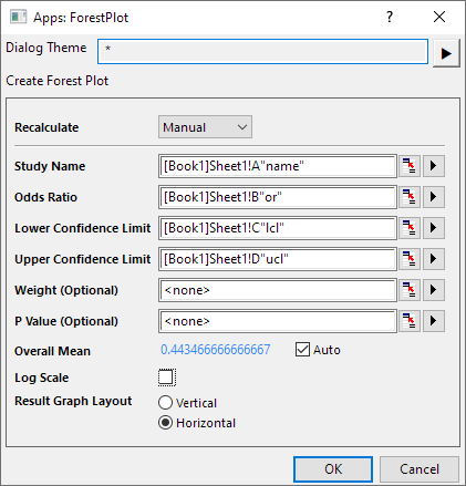 Help Online - Apps - Forest Plot