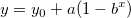 y=y_0+a(1-b^x) y=y_0+a(1-b^x)