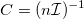 C = (n \mathcal{I} )^{-1}