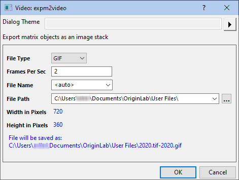 UG export matrix to video dialog.png