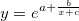y=e^{a+\frac b{x+c}} y=e^{a+\frac b{x+c}}
