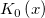 K_0\left( x\right) K_0\left( x\right)