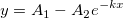 y=A_1-A_2e^{-kx} y=A_1-A_2e^{-kx}