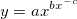 y=ax^{bx^{-c}} y=ax^{bx^{-c}}