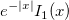 e^{-|x|}I_1(x) e^{-|x|}I_1(x)