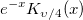 e^{-x}K_{\upsilon /4}(x) e^{-x}K_{\upsilon /4}(x)