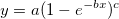 y=a(1-e^{-bx})^c y=a(1-e^{-bx})^c