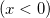 \left( x<0\right)  \left( x<0\right)