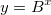 y=B^x y=B^x