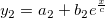 y_2 = a_2 + b_2e^{\frac{x}{c}} y_2 = a_2 + b_2e^{\frac{x}{c}}