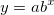 y=ab^x