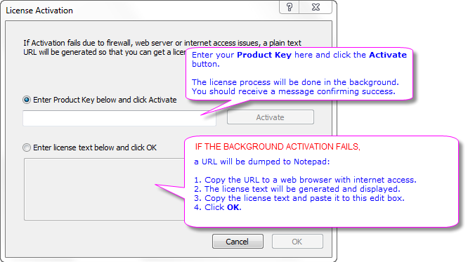Help Online License License Activation Help Online License License Activation