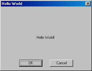 Create a Hello World Dialog HelloWorldDialogInOrigin.png