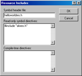 Create a Hello World Dialog ResourceIncludes.png