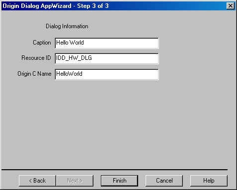 Specifying the Dialog Caption, ID, and Name DMWiz3of3.png