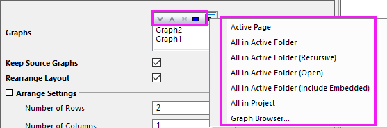 Copy and paste a graph that contains both axis and legend info