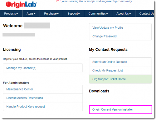 Help Online - Quick Help - FAQ-1103 How to download Origin installer ...