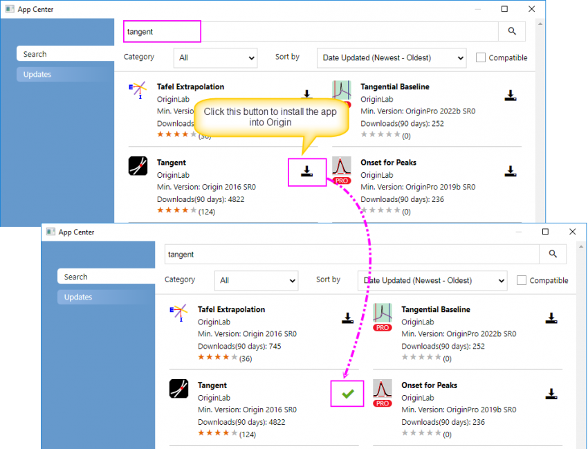 Help Online - Tutorials - Apps in Origin