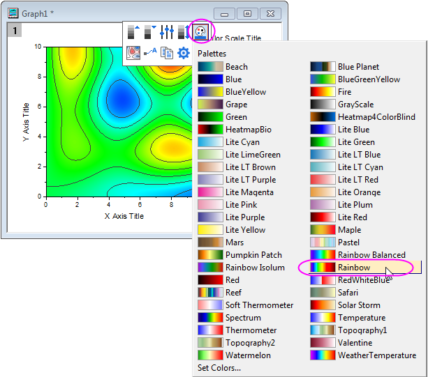 Help Online Tutorials Contour Plots And Color Mapping