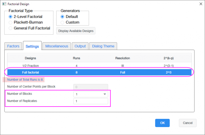 Help Online - Tutorials - DOE:2-Level Factorial Design
