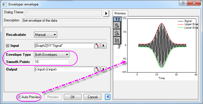 Help Online - Tutorials - Decimation and Signal Envelope