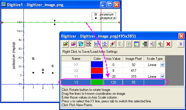 Help Online - Tutorials - Digitizer Tool