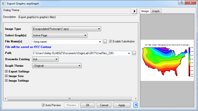 Help Online - Tutorials - Exporting Graphs