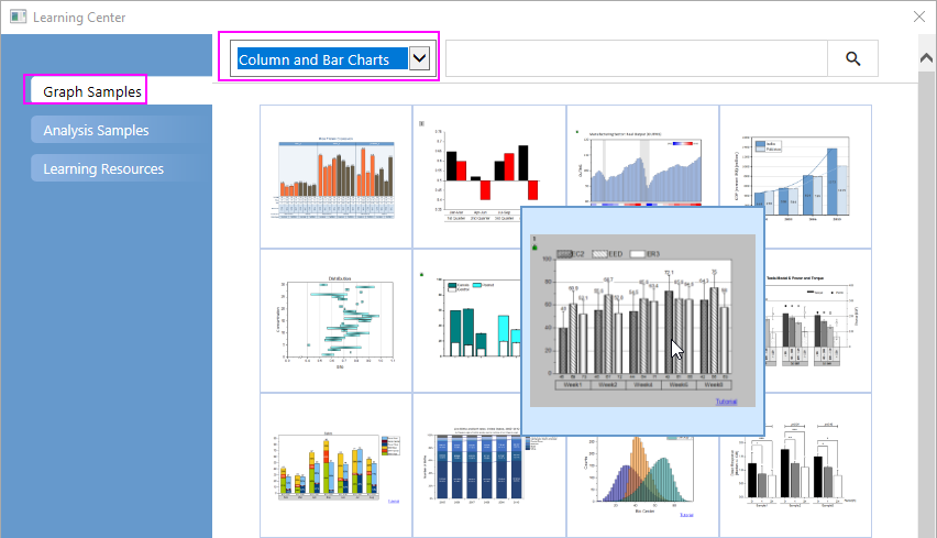 Help Online - Tutorials - Grouped Column with Error Bars and ...
