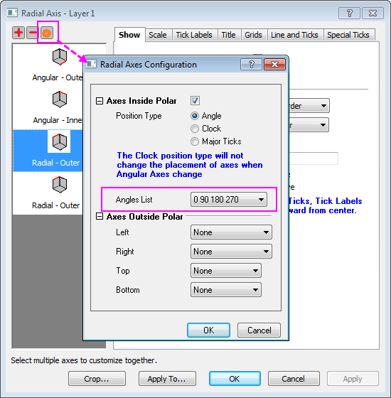 Help Online - Tutorials - Polar Graph with Columns