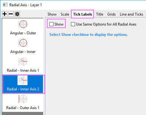 Help Online - Tutorials - Polar Graph with Multiple Layers