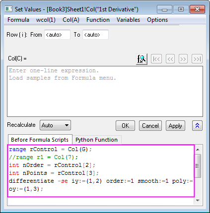 Help Online Tutorials Set Column Cell Values
