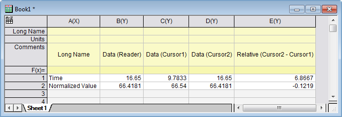 Help Online - Tutorials - Use Data Cursor to Show the Difference ...