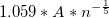 1.059 * A * n^{-\frac{1}{5}}  1.059 * A * n^{-\frac{1}{5}}