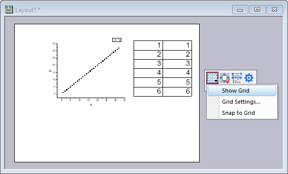 Help Online - Origin Help - Add Grid to Layer or Page